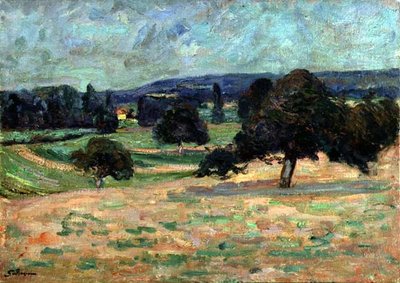 Krajina na Ile de France, kolem roku 1895 (olej na plátně) od Jean Baptiste Armand Guillaumin