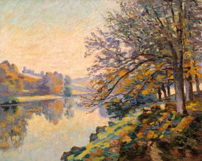 Břeh řeky, podzim, kolem roku 1910 (olej na plátně) od Jean Baptiste Armand Guillaumin