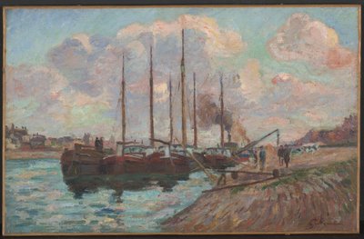 Nábřeží u Austerlitzu (olej na plátně) od Jean Baptiste Armand Guillaumin