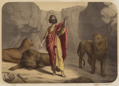 Daniel V Jámě lvové od Jean Baptiste Auguste Leloir