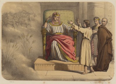 Josef před faraonem od Jean Baptiste Auguste Leloir