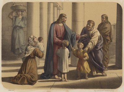 Nechte malé děti přijít ke mně od Jean Baptiste Auguste Leloir