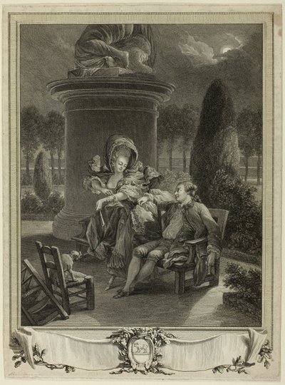 Večer v Thuileriích od Jean Baptiste Blaise Simonet