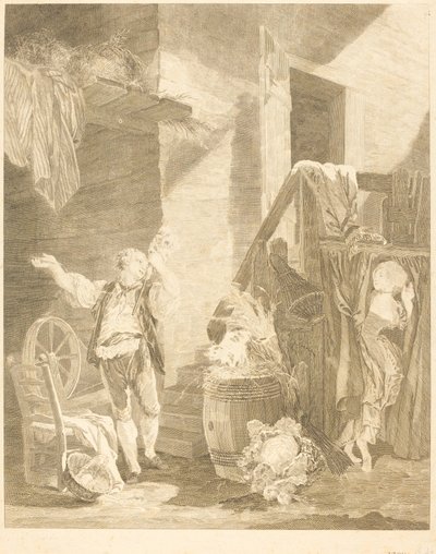 Rose a Colas od Jean Baptiste Blaise Simonet after Pierre Antoine Baudouin
