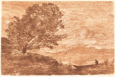 Ein See in Tirol, 1863 von Jean Baptiste Camille Corot