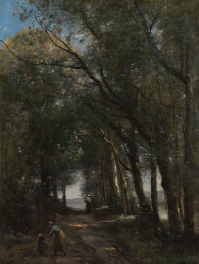 A Lane through the Trees, ca. 1870-73. od Jean Baptiste Camille Corot