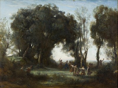 Ráno. Tanec nymf, 1850 od Jean Baptiste Camille Corot