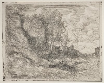 Suvenýr z Ostie od Jean Baptiste Camille Corot