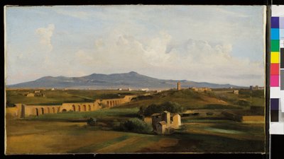 Akvadukt na římském venkově od Jean Baptiste Camille Corot