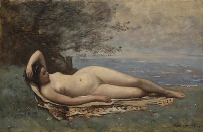 Bacchante u moře, 1865. od Jean Baptiste Camille Corot