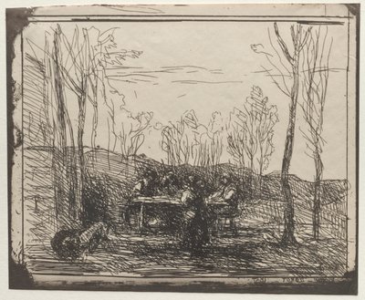 Snídaně v Glade od Jean Baptiste Camille Corot