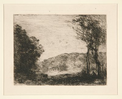 Campagne Bois?e (zalesněný venkov) od Jean Baptiste Camille Corot