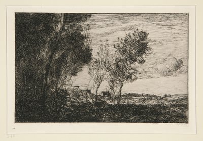 Dans les Dunes: souvenir du bois de la Haye (In The Dunes: Memory of the Woods of the Haag) od Jean-Baptiste-Camille Corot