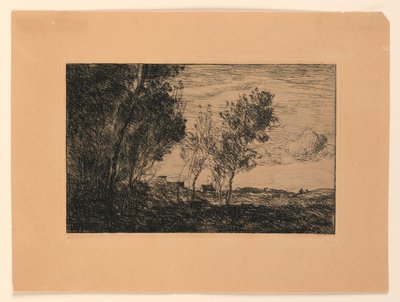 In the Dunes: Suvenýr z lesů v Hauge od Jean Baptiste Camille Corot