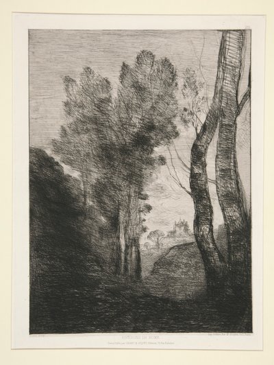 Environs de Rome (blízko Říma) od Jean Baptiste Camille Corot