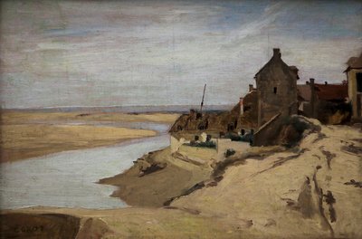 Kalastajien talot Trouvillessa od Jean-Baptiste-Camille Corot