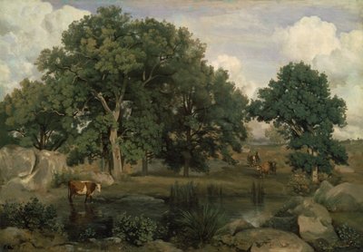 Francouzsky: Forêt de Fontainebleau Les Fontainebleau od Jean Baptiste Camille Corot