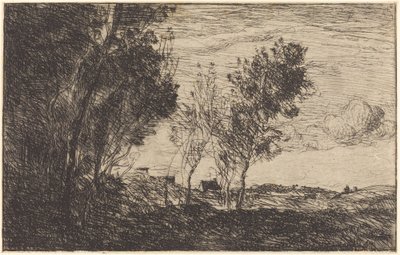 In den Dünen: Souvenir von Den Haag von Jean Baptiste Camille Corot