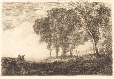 Italská krajina od Jean Baptiste Camille Corot