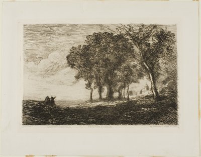 Italienische Landschaft von Jean-Baptiste-Camille Corot
