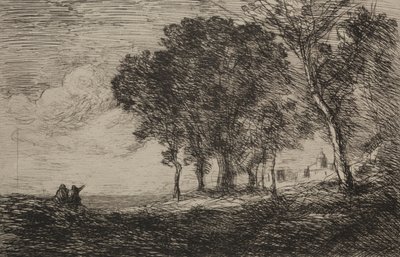 Italská krajina, c. 1865. od Jean Baptiste Camille Corot