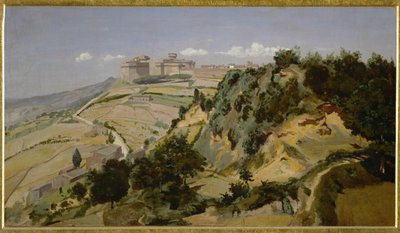 Die Zitadelle von Volterra von Jean-Baptiste-Camille Corot