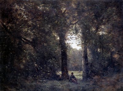 La cleriere, suvenýr města Avray Obraz Camille Corot (1796-1875) 19. století Sun. 1x1,34 m. od Jean Baptiste Camille Corot