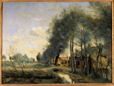 La route de Sin le Noble, poblíž DouaiPainting od Camille Corot (1796-1875) 19. století Sun. 0,6x0,81 m od Jean Baptiste Camille Corot