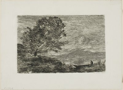 Jezero v Tyrolsku od Jean Baptiste Camille Corot