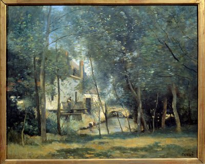 Le Moulin de Saint-Nicolas-Lez-Arras Obraz Camille Corot (1796-1875) 1874 Sun. 0,65x0,81 m Paříž, muzeum Orsay od Jean Baptiste Camille Corot