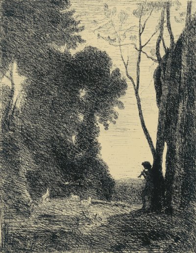 Le Petit Berger, 2em Planche od Jean Baptiste Camille Corot