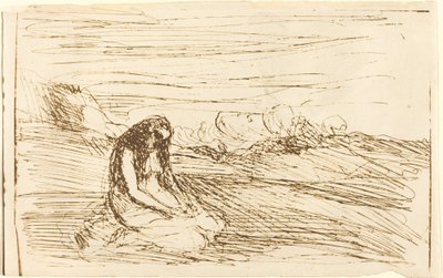 Marie Magdalena v meditaci (Madeleine en meditation) od Jean Baptiste Camille Corot