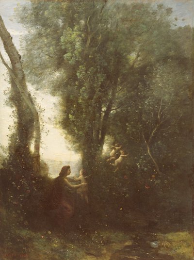 Ráno, 1865 od Jean Baptiste Camille Corot