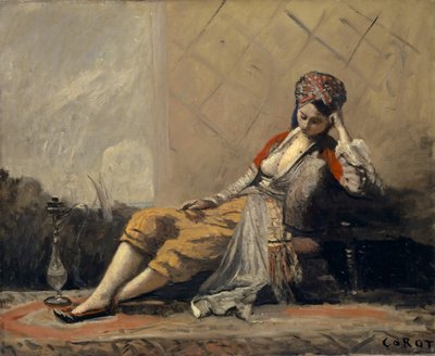 Odaliska, 1871-73 od Jean Baptiste Camille Corot