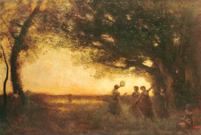 Večerní radovánky, 1875 od Jean Baptiste Camille Corot