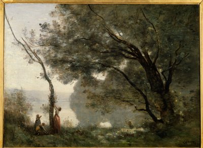 Vzpomínka na Mortefontaine. Obraz Camille Corot (1796-1875) od Jean Baptiste Camille Corot