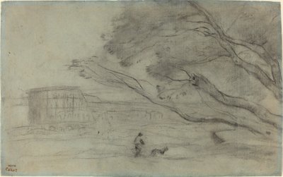Souvenir: Römische Landschaft mit dem Kolosseum, 1865-1870 von Jean Baptiste Camille Corot