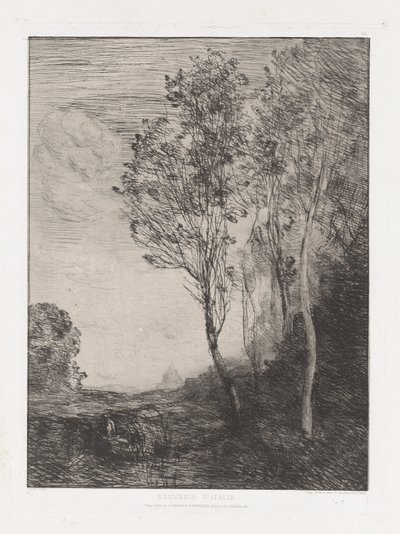 vzpomínka na od Jean Baptiste Camille Corot