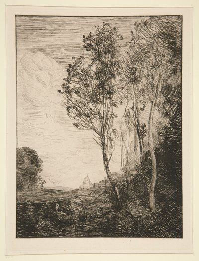 vzpomínka na od Jean Baptiste Camille Corot