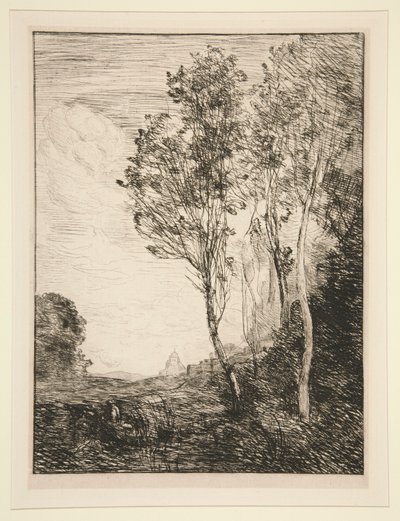 vzpomínka na od Jean-Baptiste-Camille Corot