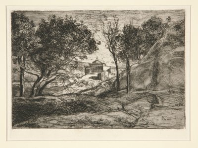 Souvenir de Toscane (vzpomínka na Toskánsko) od Jean Baptiste Camille Corot