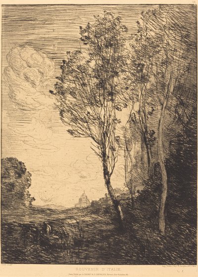 Suvenýr z Itálie od Jean Baptiste Camille Corot