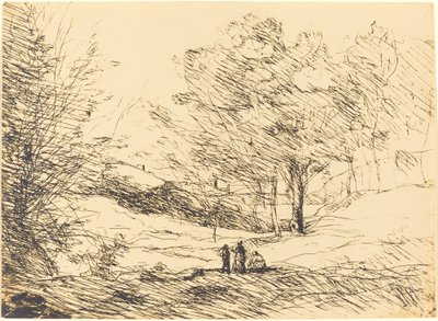 Suvenýr z jezera Maggiore od Jean Baptiste Camille Corot