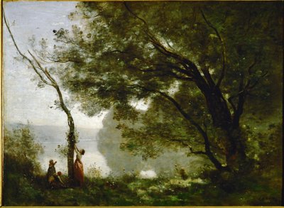 Suvenýr z Mortefontaine, Francie ... od Jean Baptiste Camille Corot