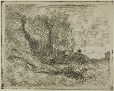 Suvenýr z Ostie od Jean Baptiste Camille Corot