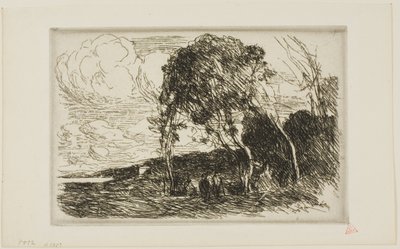 Suvenýr z opevnění Douai od Jean Baptiste Camille Corot