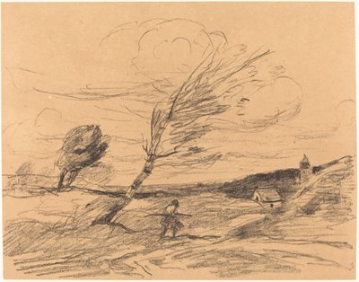 Závan větru Le Coup de vent, 1871. od Jean Baptiste Camille Corot