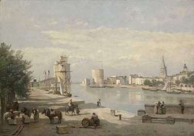 Přístav La Rochelle od Jean Baptiste Camille Corot