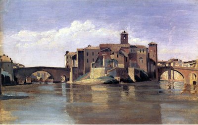 Ostrov San Bartolomeo od Jean Baptiste Camille Corot