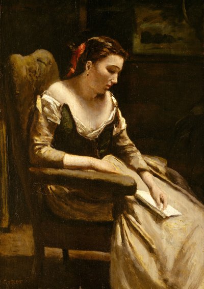 Dopis, ca. 1865. od Jean Baptiste Camille Corot